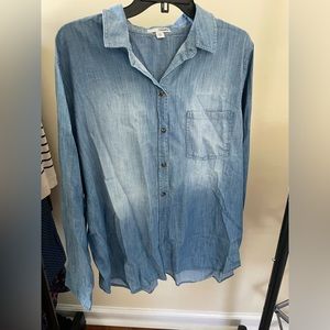 NWT button down denim shirt
